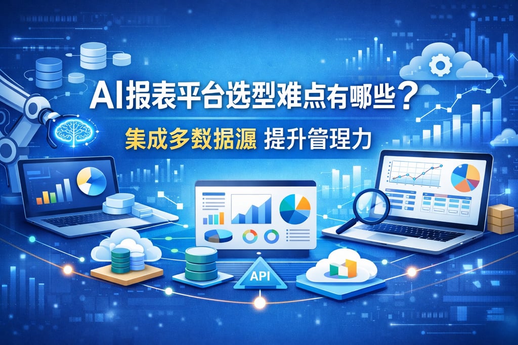 AI报表平台选型难点有哪些？集成多数据源提升管理力"